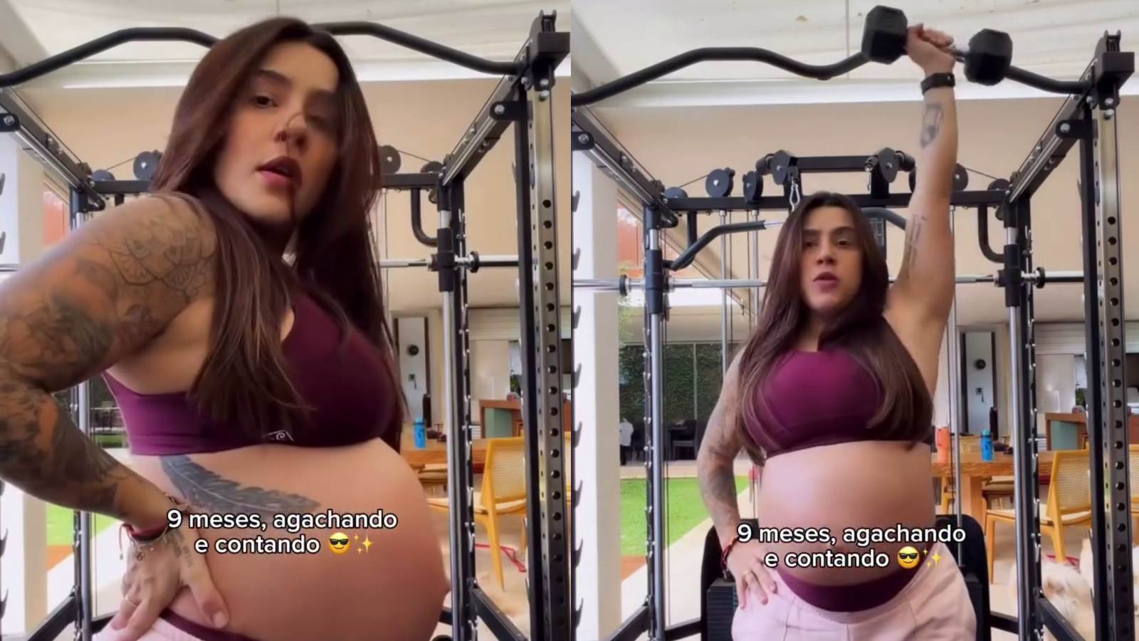 Cantora não deixou de fazer exercícios físicos durante a gravidez
