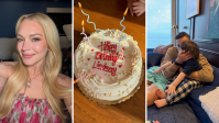 Lindsay Lohan mostra celebração dos 40 anos com filho e marido