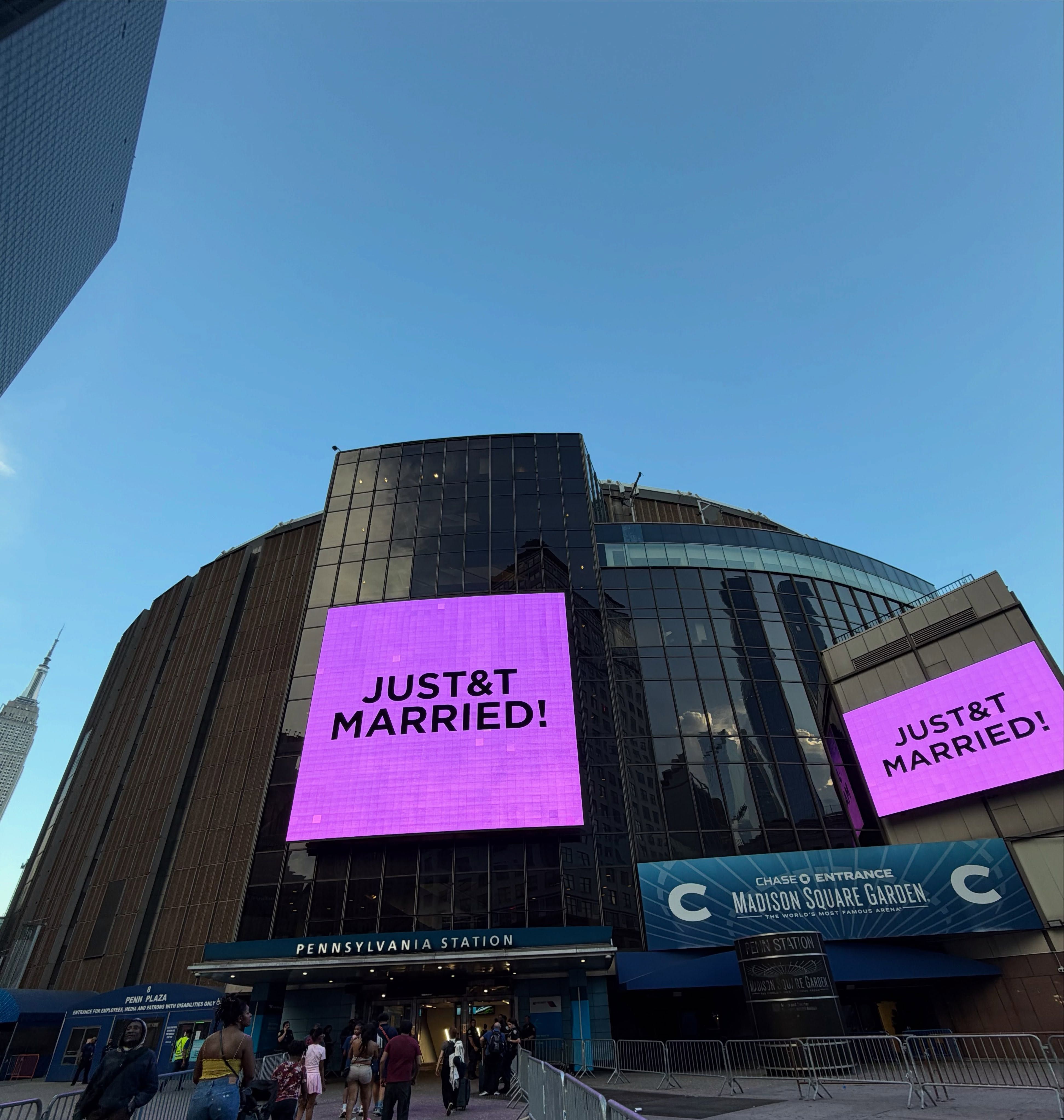 madison square garden taylor swift casamento