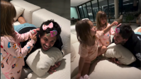 Zé Felipe ganha penteado com acessórios das filhas: "Ficou bom?"