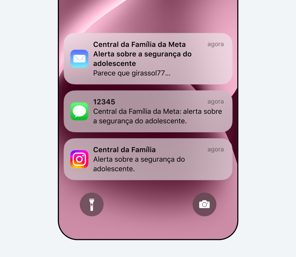 Alerta de suicídio disparado pela Meta aos pais