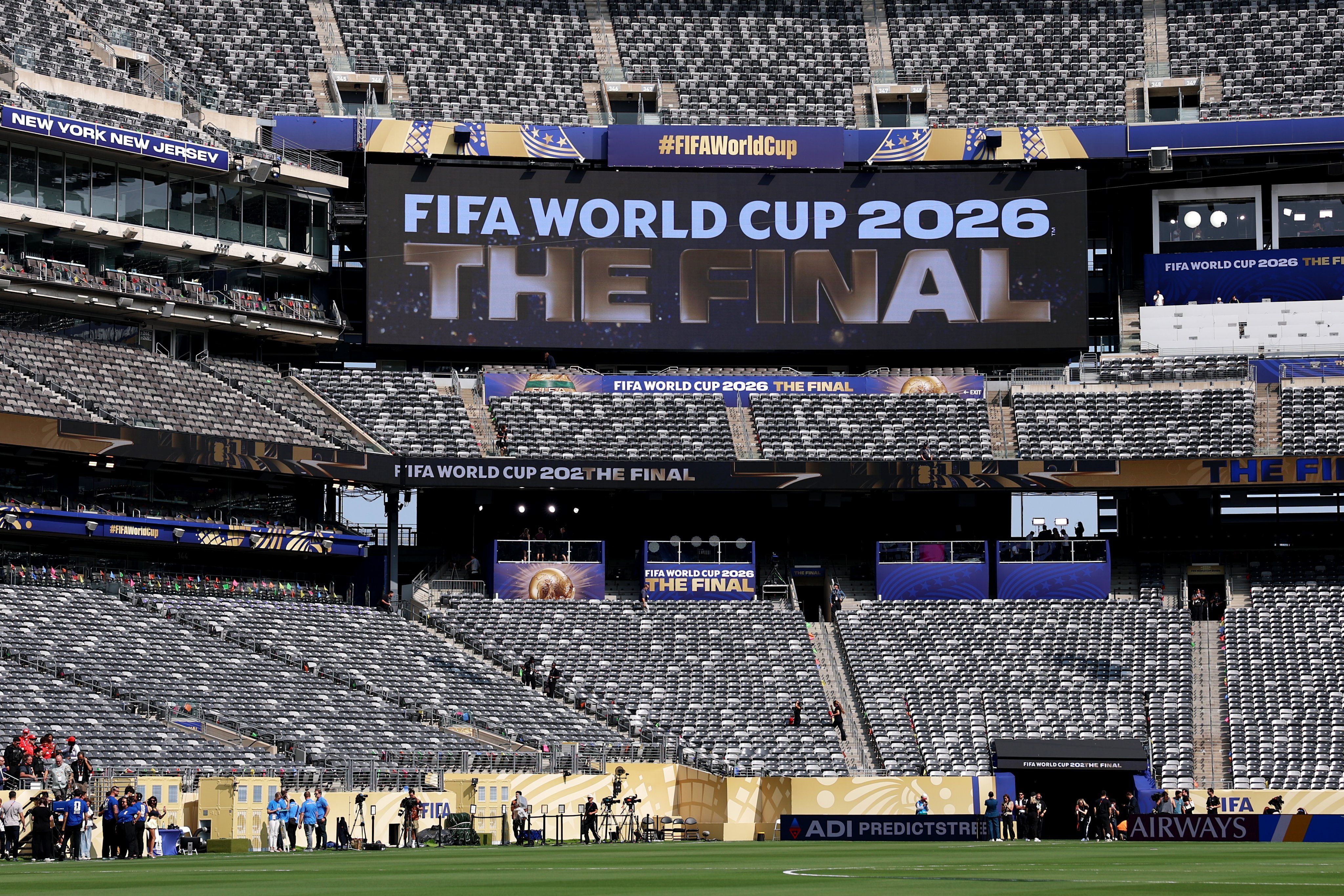 MetLife Stadium a poucas horas da final da Copa • Divulgação/AFA