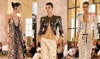 Brasileiras brilham na passarela da Schiaparelli