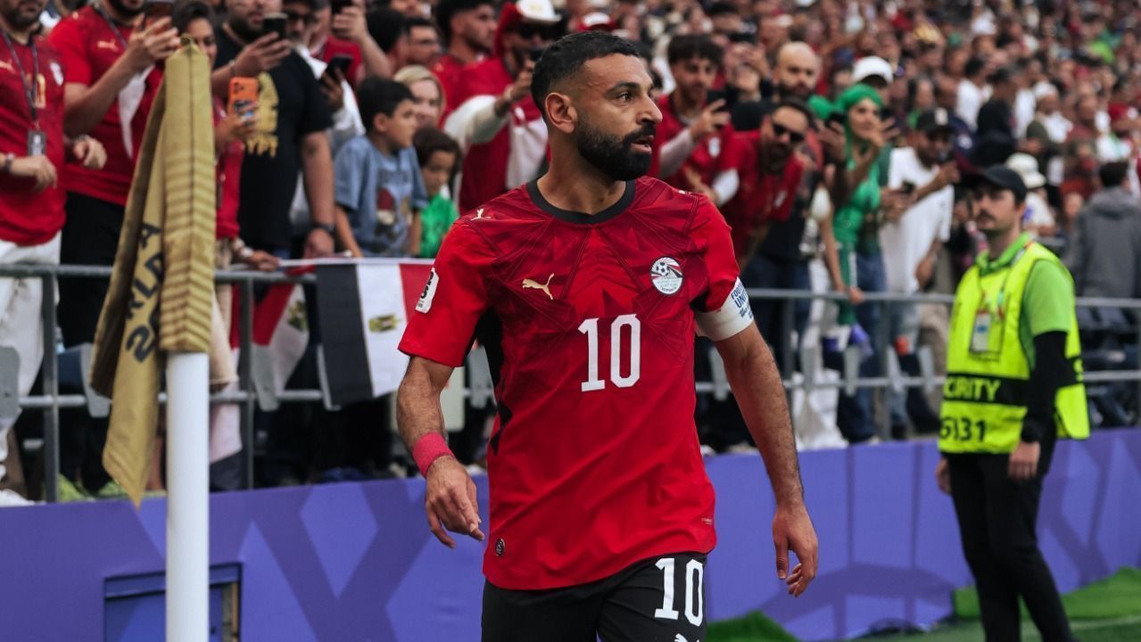 Mohamed Salah, atacante do Egito, em ação na Copa do Mundo