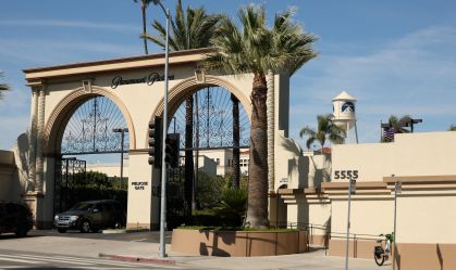 Vista geral dos estúdios da Paramount Pictures em Los Angeles, Califórnia, EUA