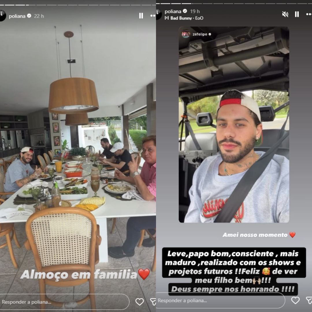 Poliana Rocha refletiu sobre novo momento de Zé Felipe •
