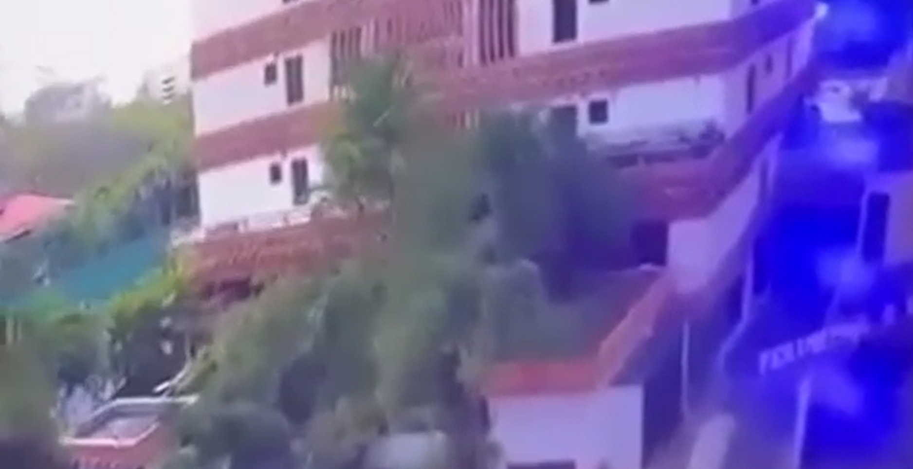 Câmera de segurança flagra momento em que prédio desaba na Venezuela durante terremoto