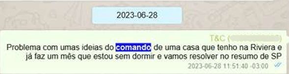 Mensagens Cléber • Reprodução/Denúncia MP-SP