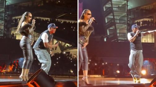 Rihanna se apresenta em show do rapper Jay-Z