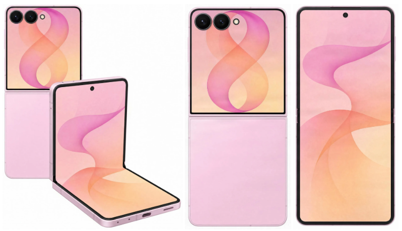 Vazamento do Galaxy Z Flip 8 • Reprodução/WinFuture