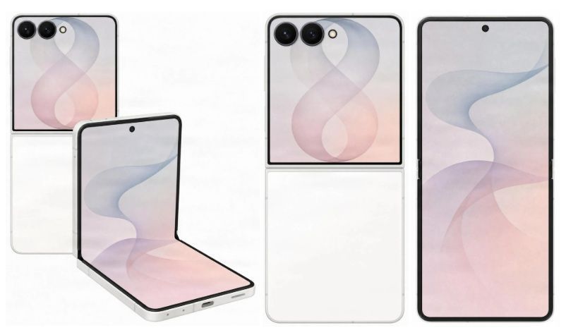Vazamento do Galaxy Z Flip 8 • Reprodução/WinFuture
