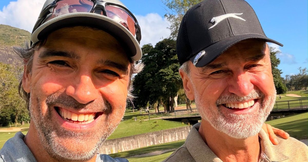 Tadeu Schmidt reencontra irmão pela primeira vez após morte de Oscar