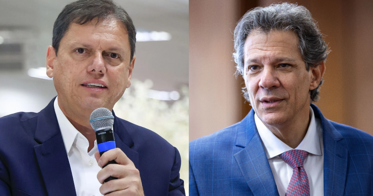 Datafolha em SP: Tarcísio de Freitas tem 46% e Fernando Haddad, 30%
