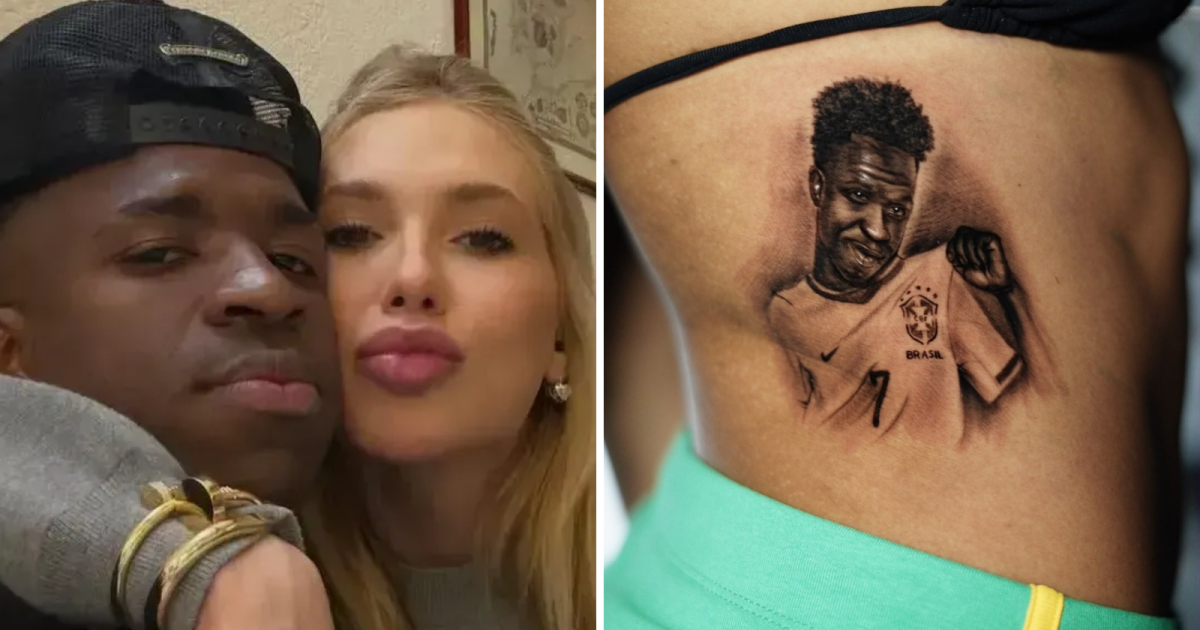 Influencer que fez tatuagem de Vini Jr. relata ataques de fãs de Virginia