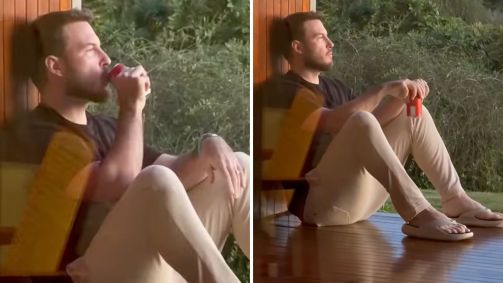 Thiago Nigro posta vídeo tomando refrigerante após relato de Maíra Cardi