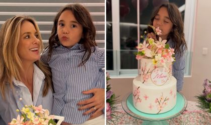 Ticiane Pinheiro celebra 7 anos da filha com César Tralli