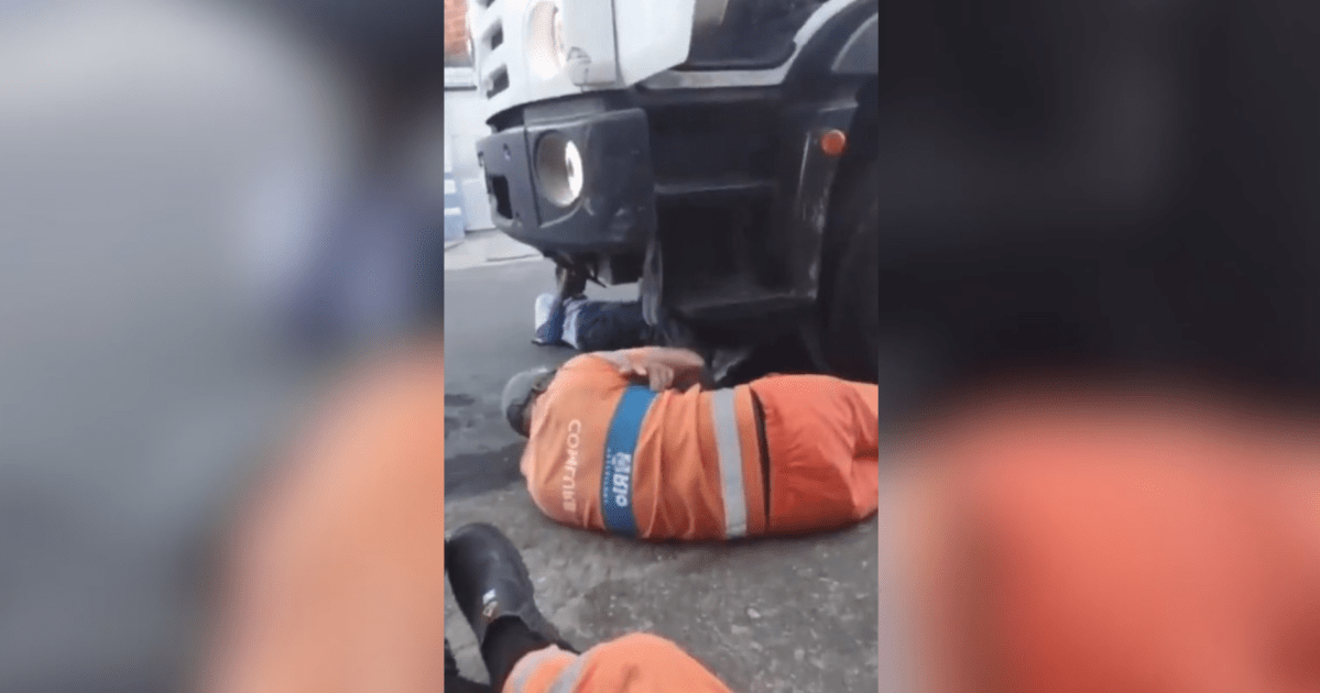 Grupo de garis fica encurralado durante tiroteio no Rio de Janeiro