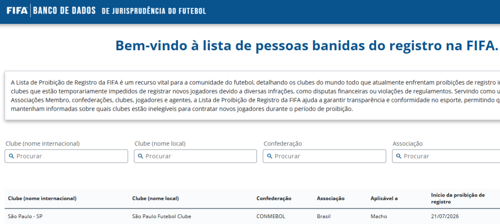 São Paulo sofre transfer ban por dívida na compra de Marcos Antônio