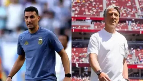 Treinadores de Argentina e Suíça na Copa