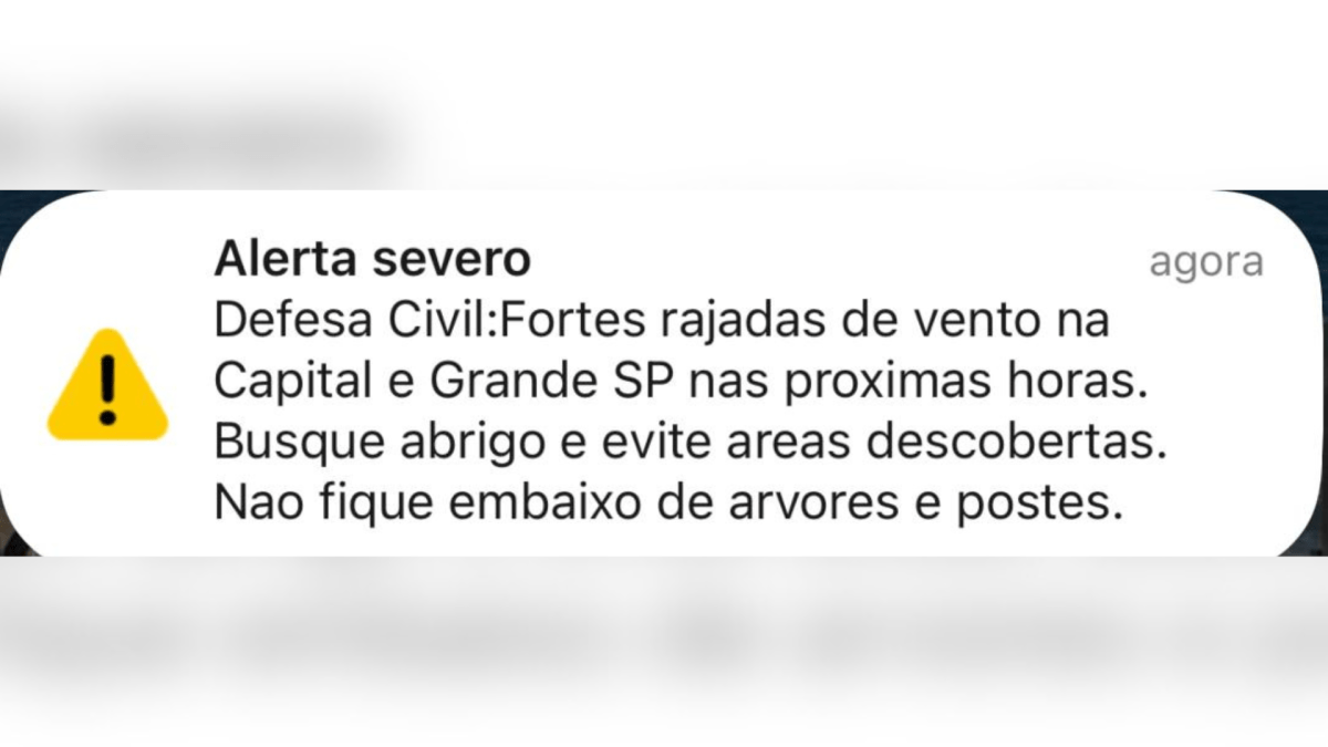 Defesa Civil mantém alerta para rajadas de vento no Rio nesta quinta (30)