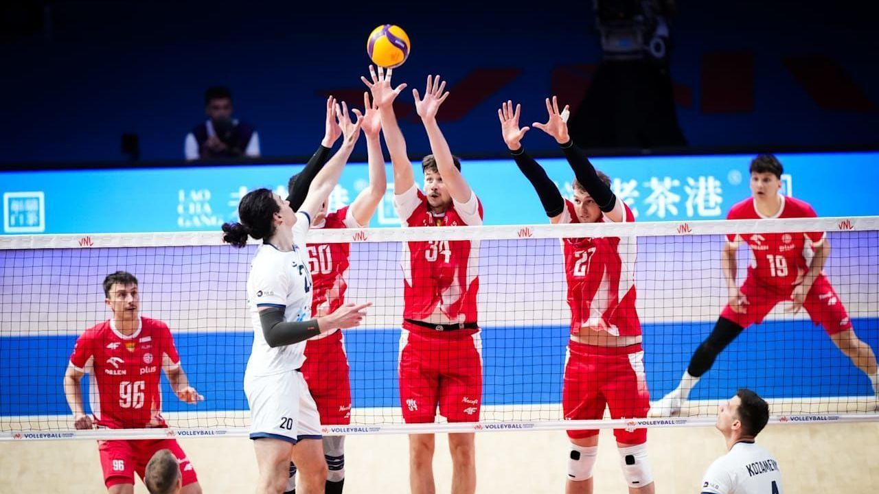 Eslovênia e Polônia em partida da VNL