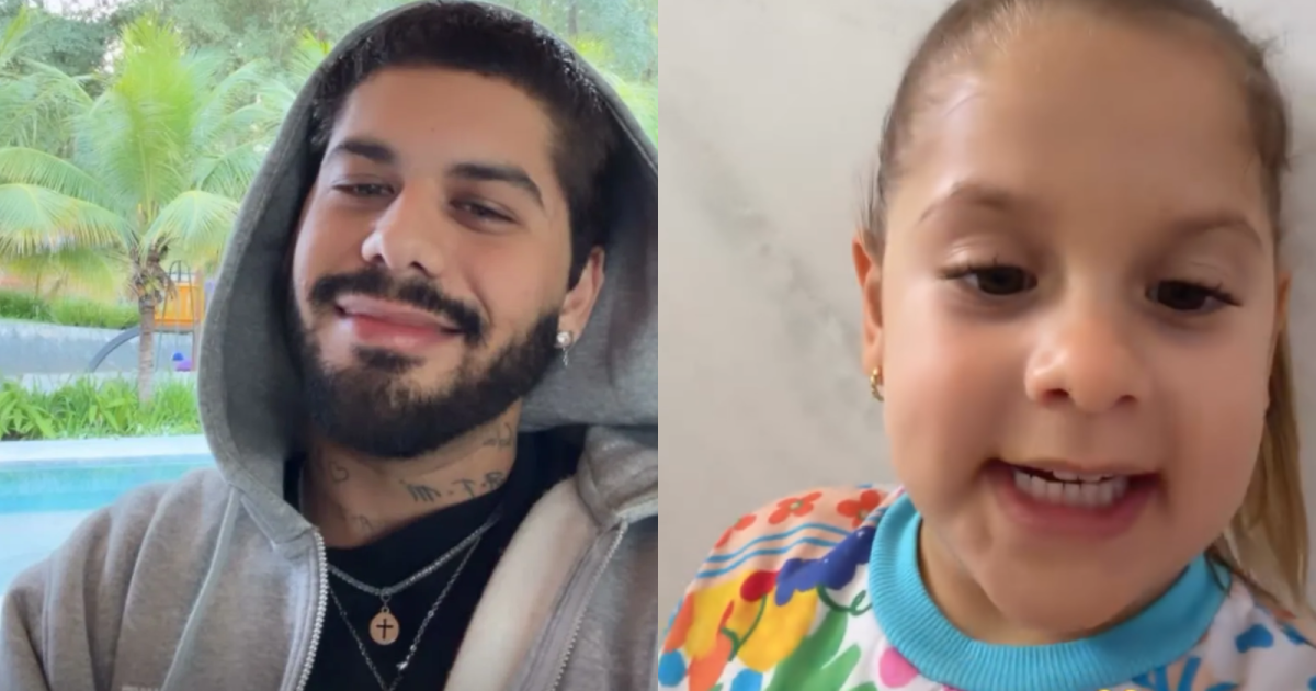 Zé Felipe diverte fãs ao publicar vídeo de Maria Flor imitando Virginia