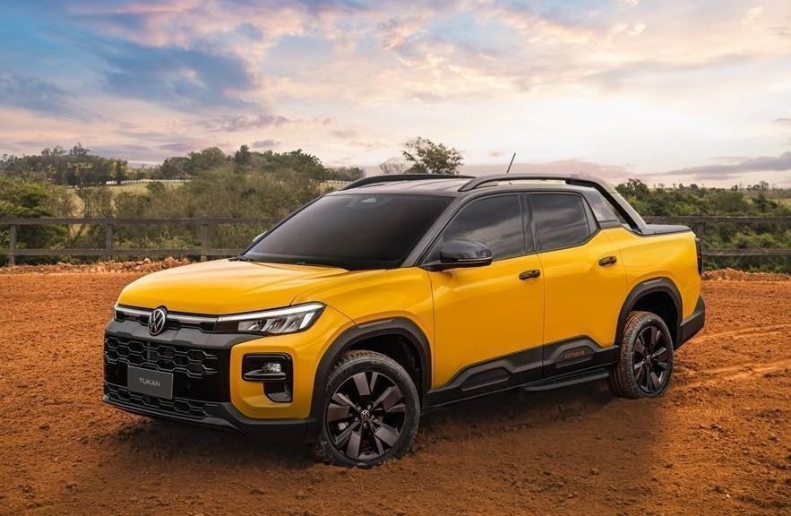 Volkswagen Tukan, picape que substitui a Saveiro, é revelada na Festa do Peão em Barretos, SP. • Divulgação VW