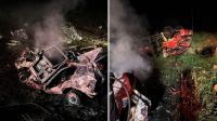 Pai e dois filhos morrem carbonizados após acidente em SC