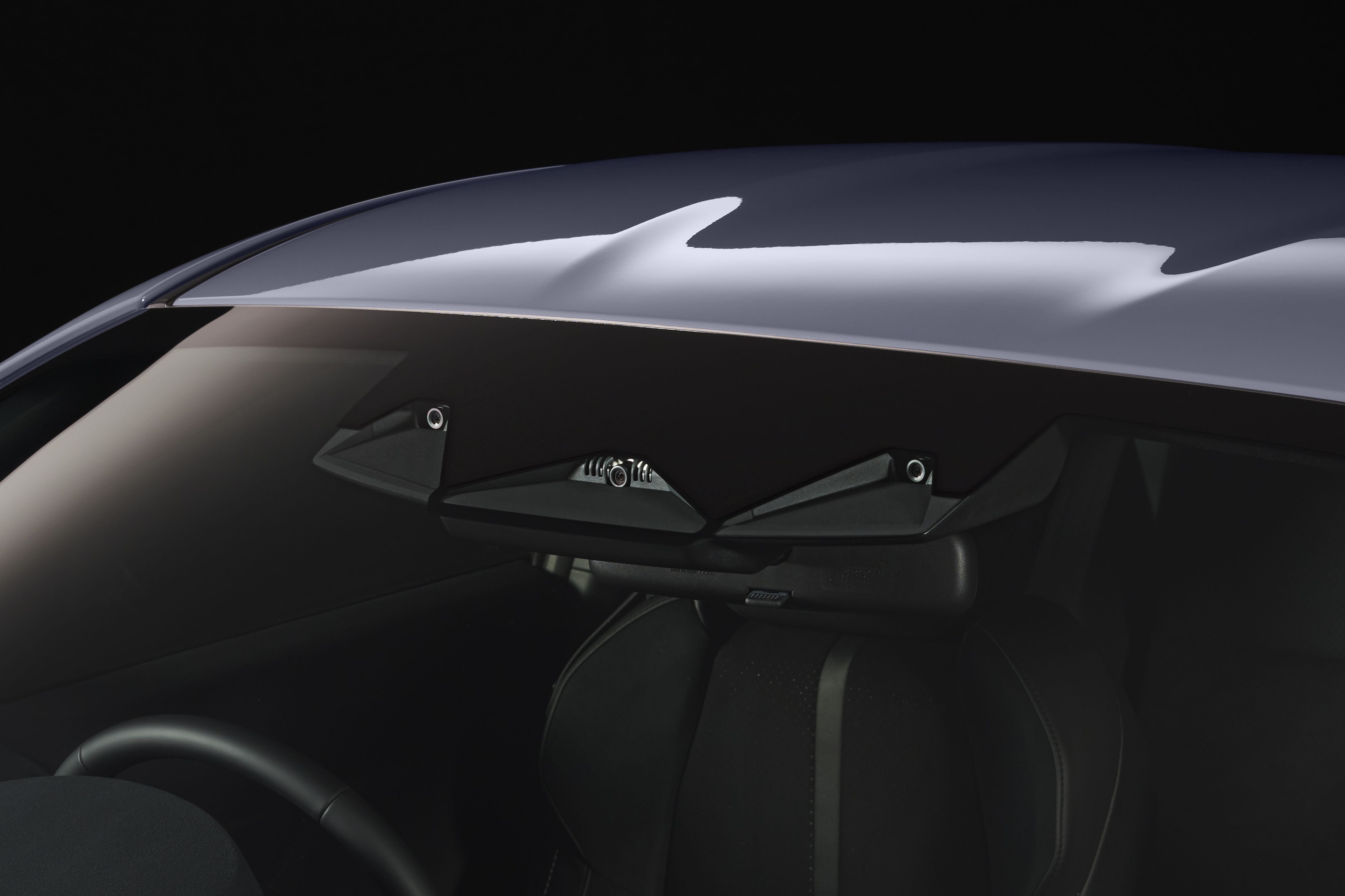 As 3 câmeras que compõen o novo sistema EyeSight do Toyota GR86 atualizado • Divulgação / Toyota