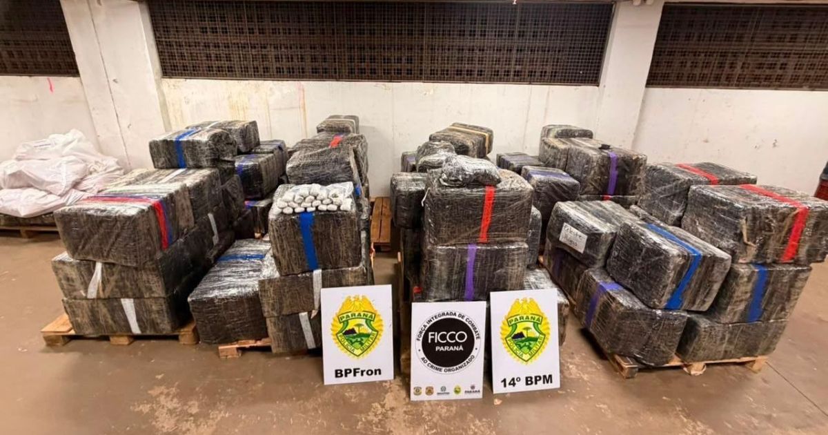 Mais de 4,2 toneladas de drogas são apreendidas em ação integrada no Paraná
