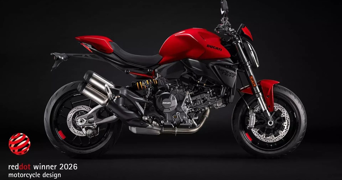 Ducati Monster vence prêmio Red Dot de Design de Produto 2026