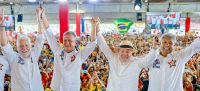 Ao lado de Lula e Jaques, Jerônimo é confirmado candidato à reeleição na BA