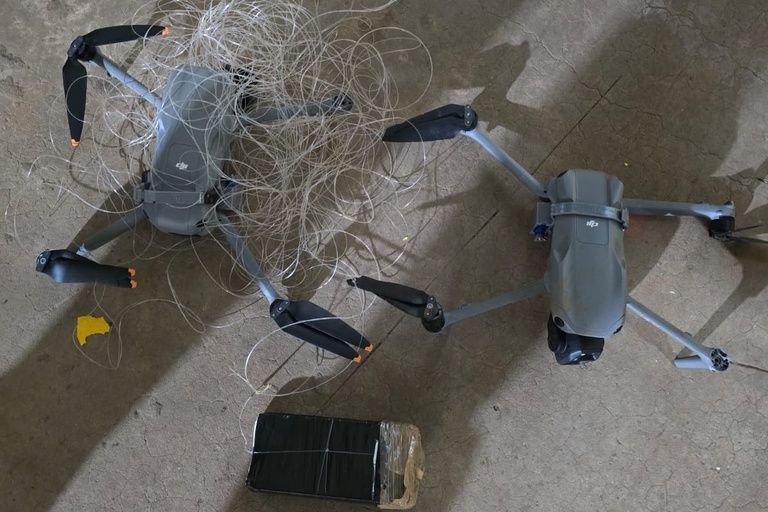 Drone apreendido em ação policial em presídio de Mato Grosso do Sul