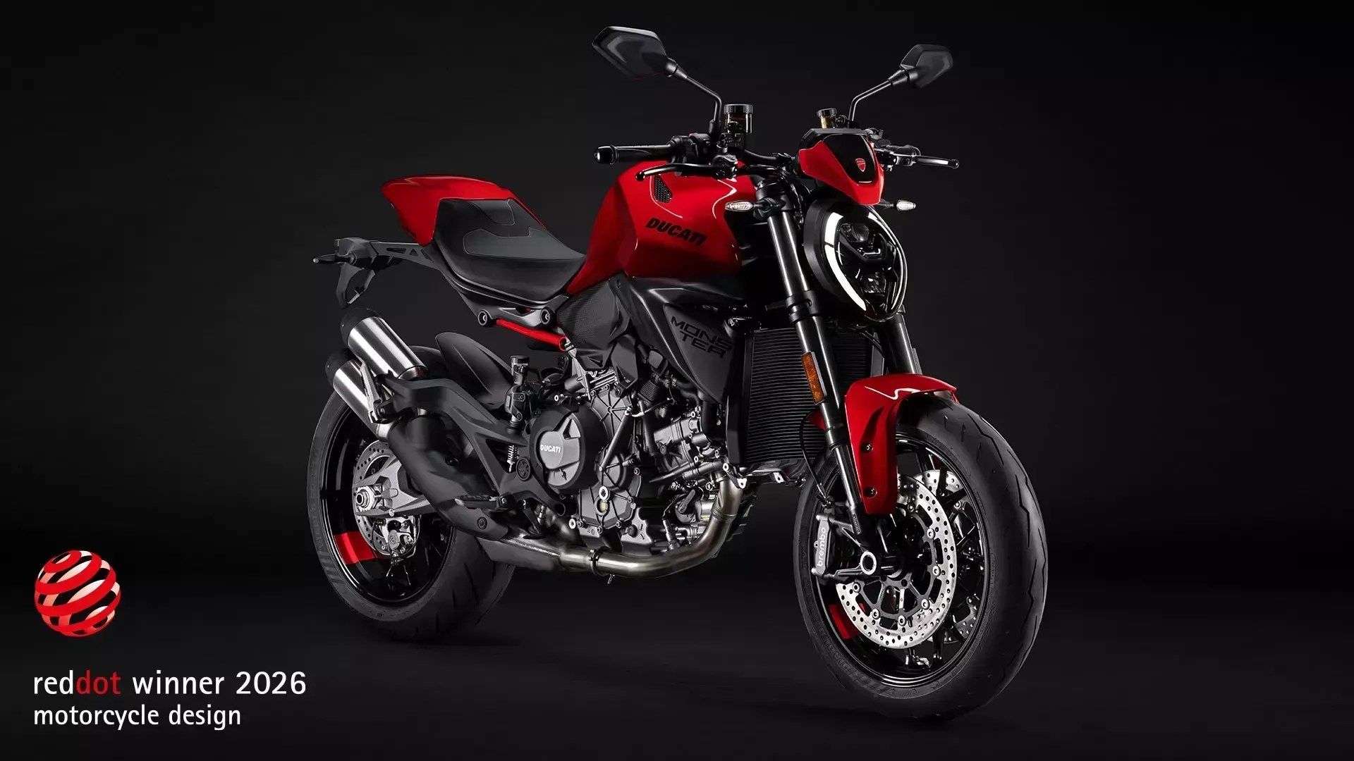 Ducati Monster ganha prêmio Red Dot de design 2026 • Foto: Divulgação Ducati