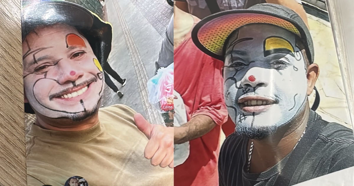 Palhaços tentam dar golpe pedindo doação com máquinas de cartão no trânsito
