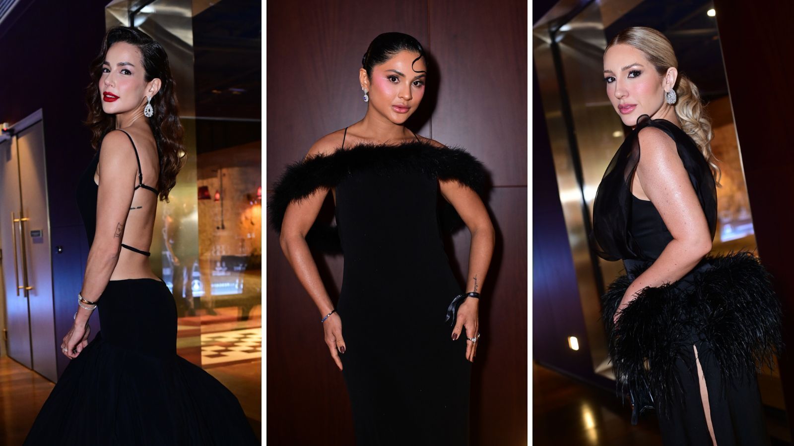 All black marca looks dos famosos no Baile do BB; veja fotos