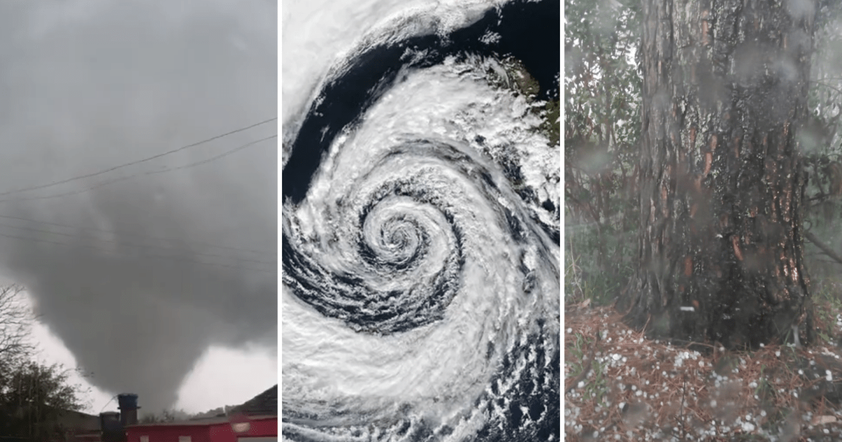 Alerta, aulas suspensas e tornado: veja impactos de ciclone bomba pelo país