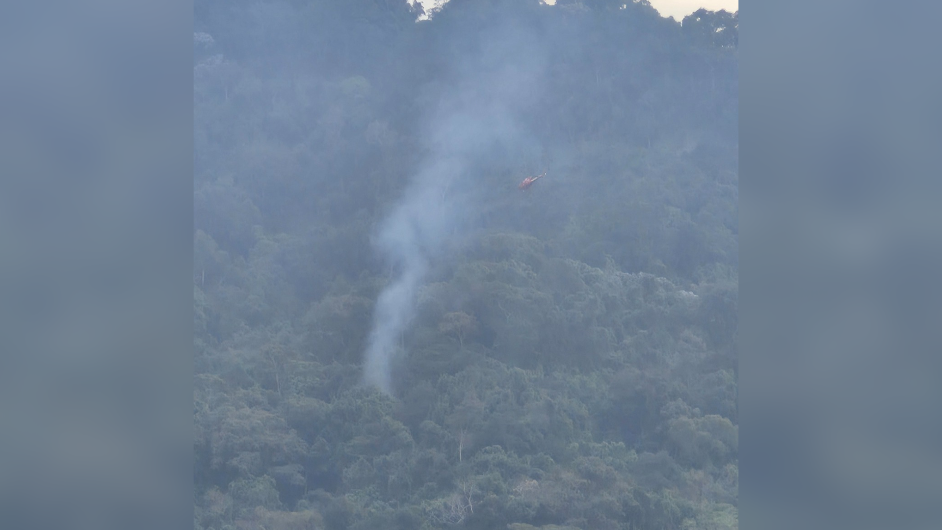 Queda de helicópeto na Vista Chinesa