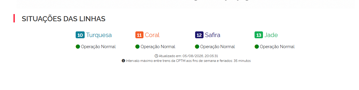 Linhas da CPTM voltam a operar normalmente após fim da greve • CPTM
