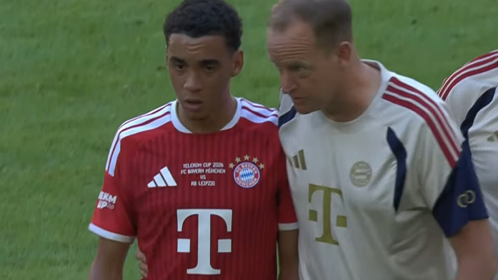 Imagem de destaque do post: Musiala desmaia em amistoso do Bayern de Munique
