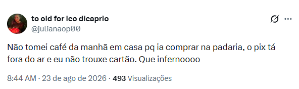• Reprodução/X (@julianaop00)