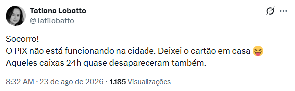 • Reprodução/X (@Tatilobatto)