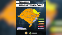 RS tem alerta para tempestades com rajadas de vento; veja previsão