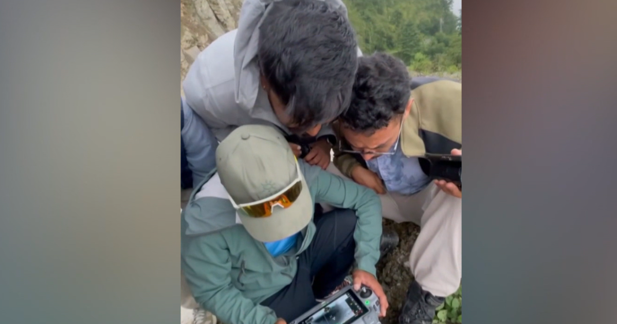 Drone térmico usado em busca de vítimas em túnel no Nepal
