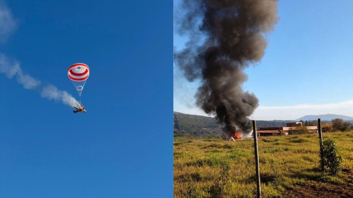 Avião sofre pane, piloto aciona paraquedas e faz pouso de emergência em MG