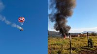 Avião sofre pane, piloto aciona paraquedas e faz pouso de emergência em MG