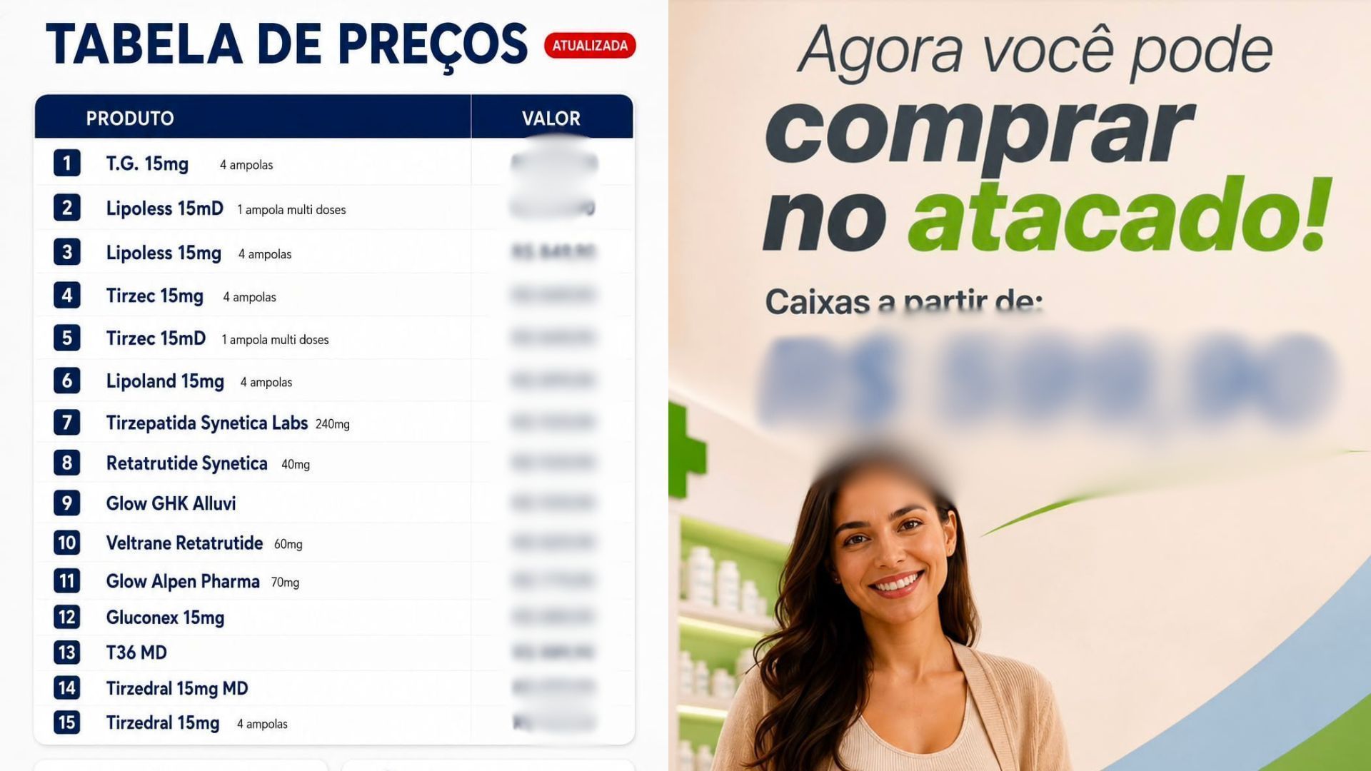 Anúncios de emagrecedores na internet • Reprodução/Redes