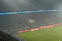 Organizada do Grêmio protesta em jogo contra o Mirassol pela Copa do Brasil