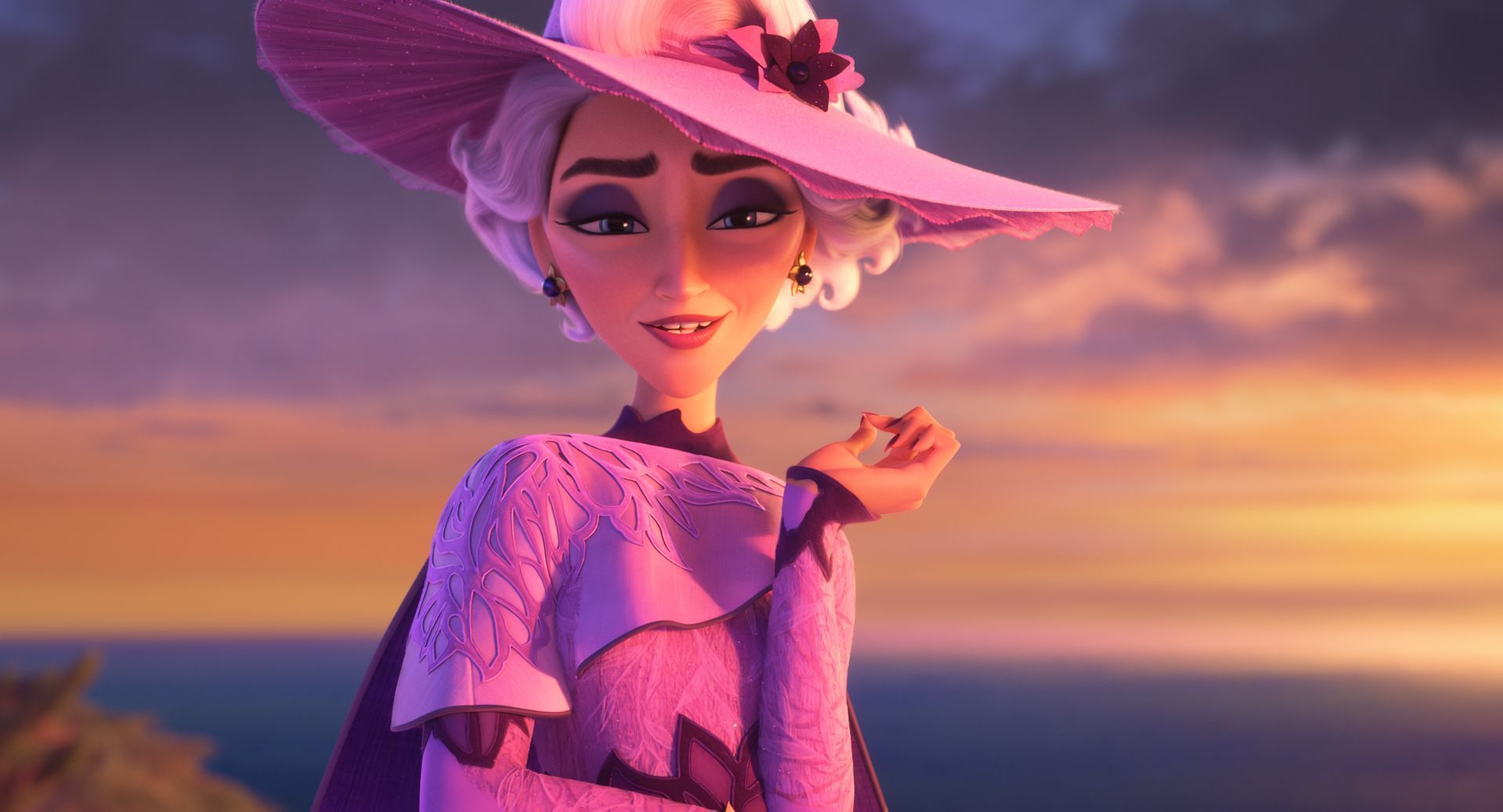 Jodie Foster foi revelada como a voz por trás da Rainha Celeste de "Hexed", novo filme da Pixar • Divulgação/Disney
