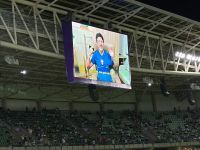 Lito Souza recebe homenagem do Palmeiras antes de duelo contra o Santos